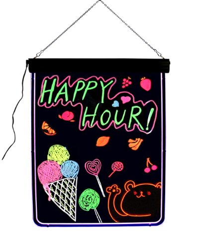 Algopix Similar Product 6 - Lighted Menu Board  Framed Chalkboard