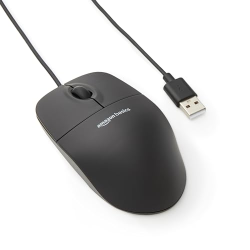 Algopix Similar Product 12 - Amazon Basics 3Button USB Wired Mouse