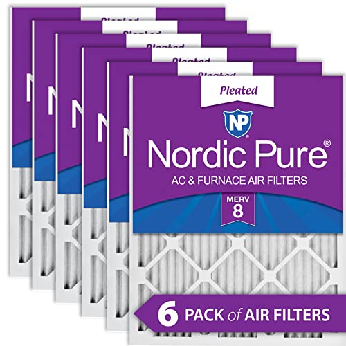 Algopix Similar Product 16 - Nordic Pure 16x25x1 MERV 8 Pleated AC