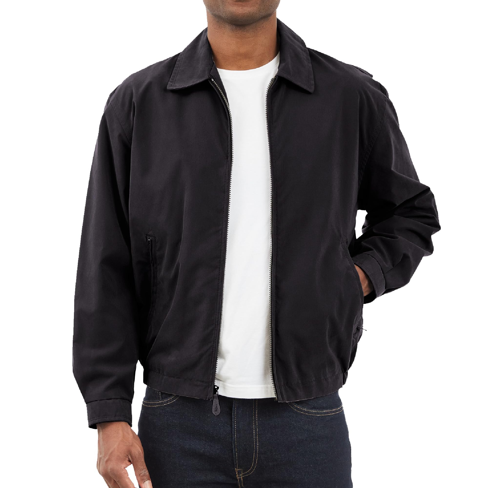 Algopix Similar Product 5 - LONDON FOG Mens Auburn ZipFront Golf