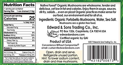 Algopix Similar Product 7 - Native Forest Organic Sliced Portobello