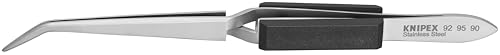 Algopix Similar Product 17 - Cross Over Tweezers Bent Serrated
