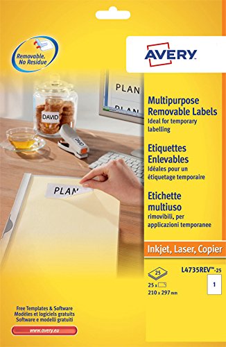Algopix Similar Product 13 - Avery Removable Adhesive Labels 210 x