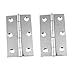 Algopix Similar Product 15 - uxcell 2 Pcs Silver Tone 3 inches Hinge