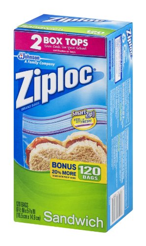 Algopix Similar Product 5 - Ziploc Sandwich Bags Bonus Pack 120