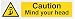 Algopix Similar Product 2 - Scan Caution Mind Your Head  Pvc 200 X