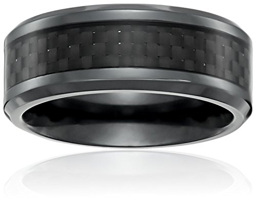 Algopix Similar Product 10 - Mens Black Titanium ComfortFit Plain