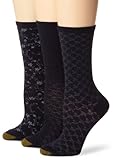 Algopix Similar Product 20 - Gold Toe Womens 3Pack Floral Diamonds
