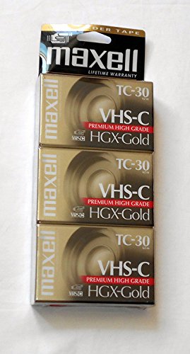 Algopix Similar Product 1 - Maxell VHSC TC30 HGXGold Camcorder