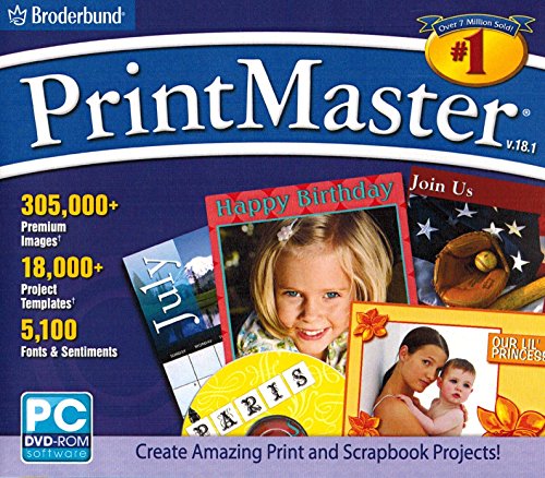 Algopix Similar Product 20 - Broderbund PrintMaster Version 18.1