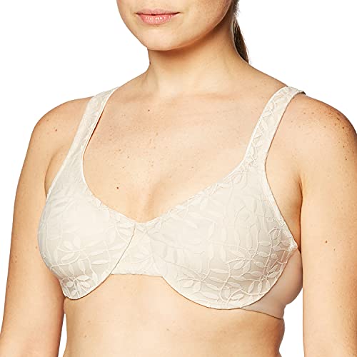 Algopix Similar Product 16 - Olga Women's Sheer Leaves Minimizer Bra
