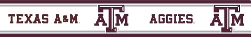 Algopix Similar Product 3 - NCAA Texas AM SelfStick Wall Border 