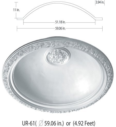 Algopix Similar Product 10 - Ceiling Dome 59 1/2 Inch Diameter