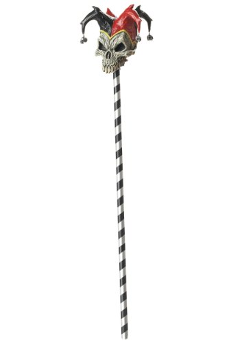 Algopix Similar Product 16 - California Costumes Jester Skull Cane