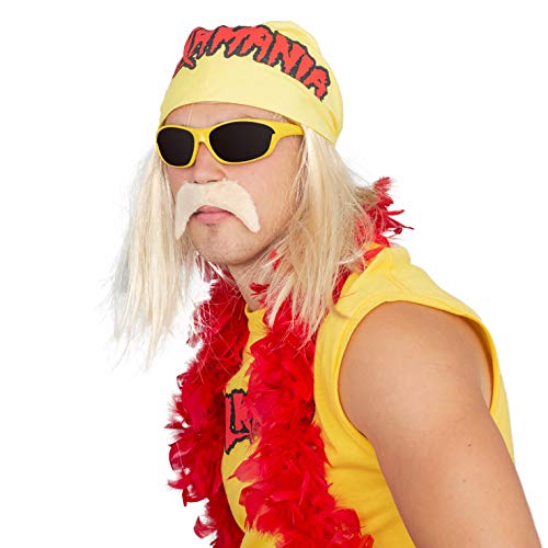 Algopix Similar Product 15 - Hulk Hogan Hulkamania Complete Costume