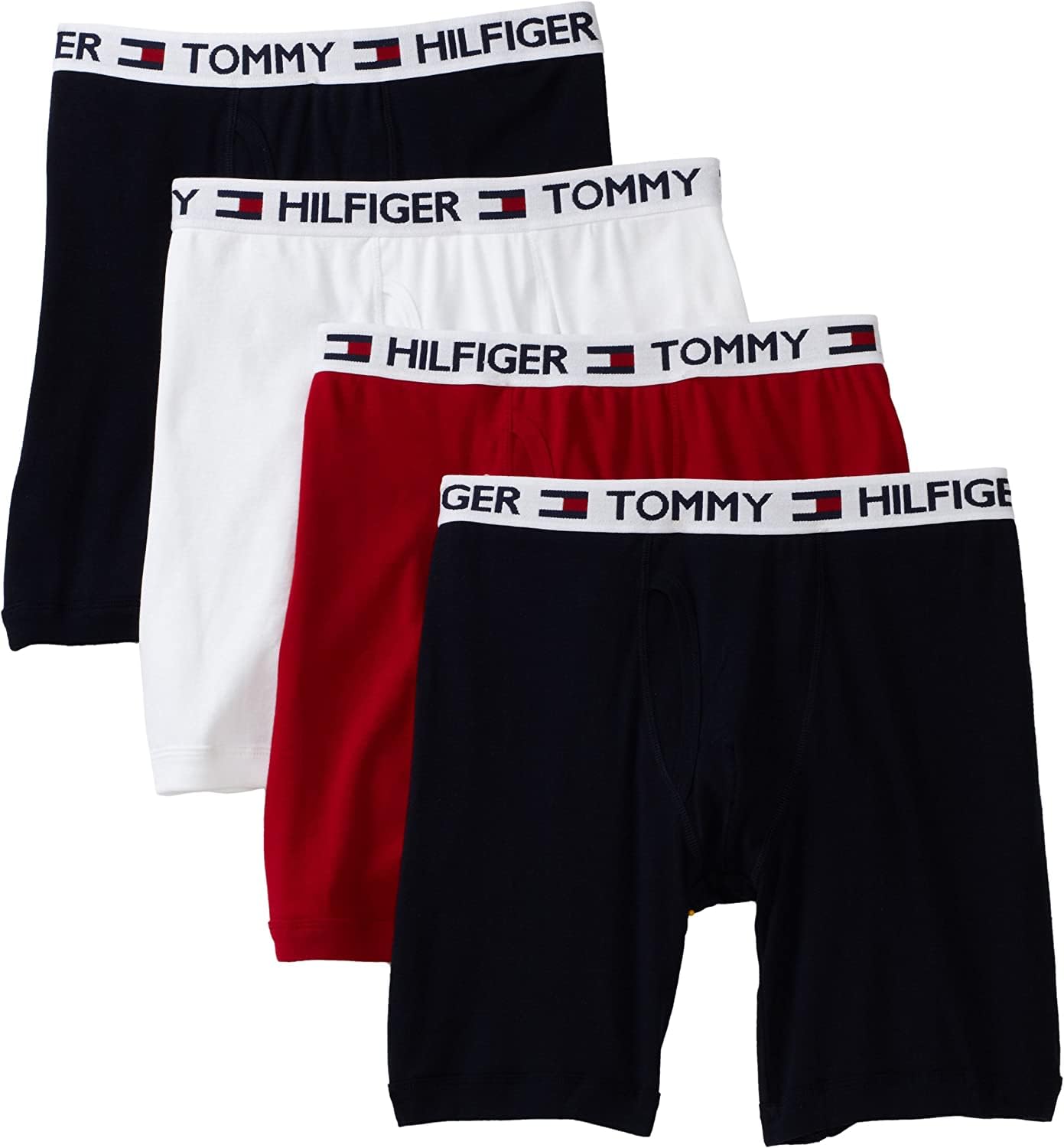 Algopix Similar Product 4 - Tommy Hilfiger Mens 4 Pocket Boxer