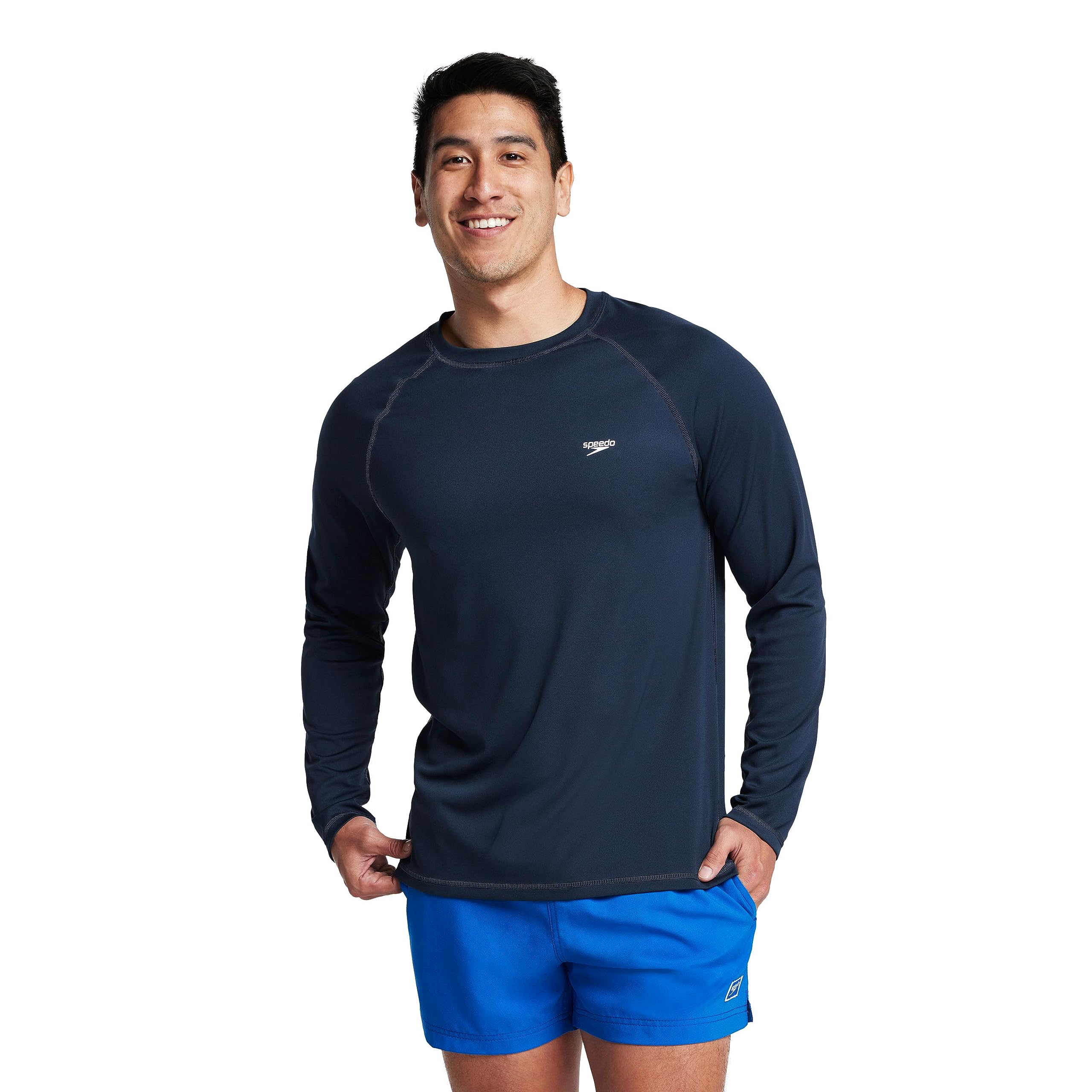 Algopix Similar Product 1 - Speedo Mens UV Swim Shirt Long Sleeve
