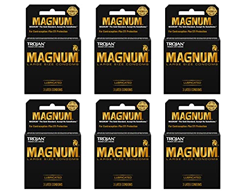 Algopix Similar Product 18 - Trojan Magnum Lubed Size 3 Ct Trojan
