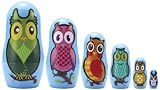 Algopix Similar Product 13 - Matryoshka Madness Micro-Owl Matryoshka
