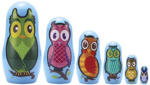 Algopix Similar Product 3 - Matryoshka Madness Micro-Owl Matryoshka