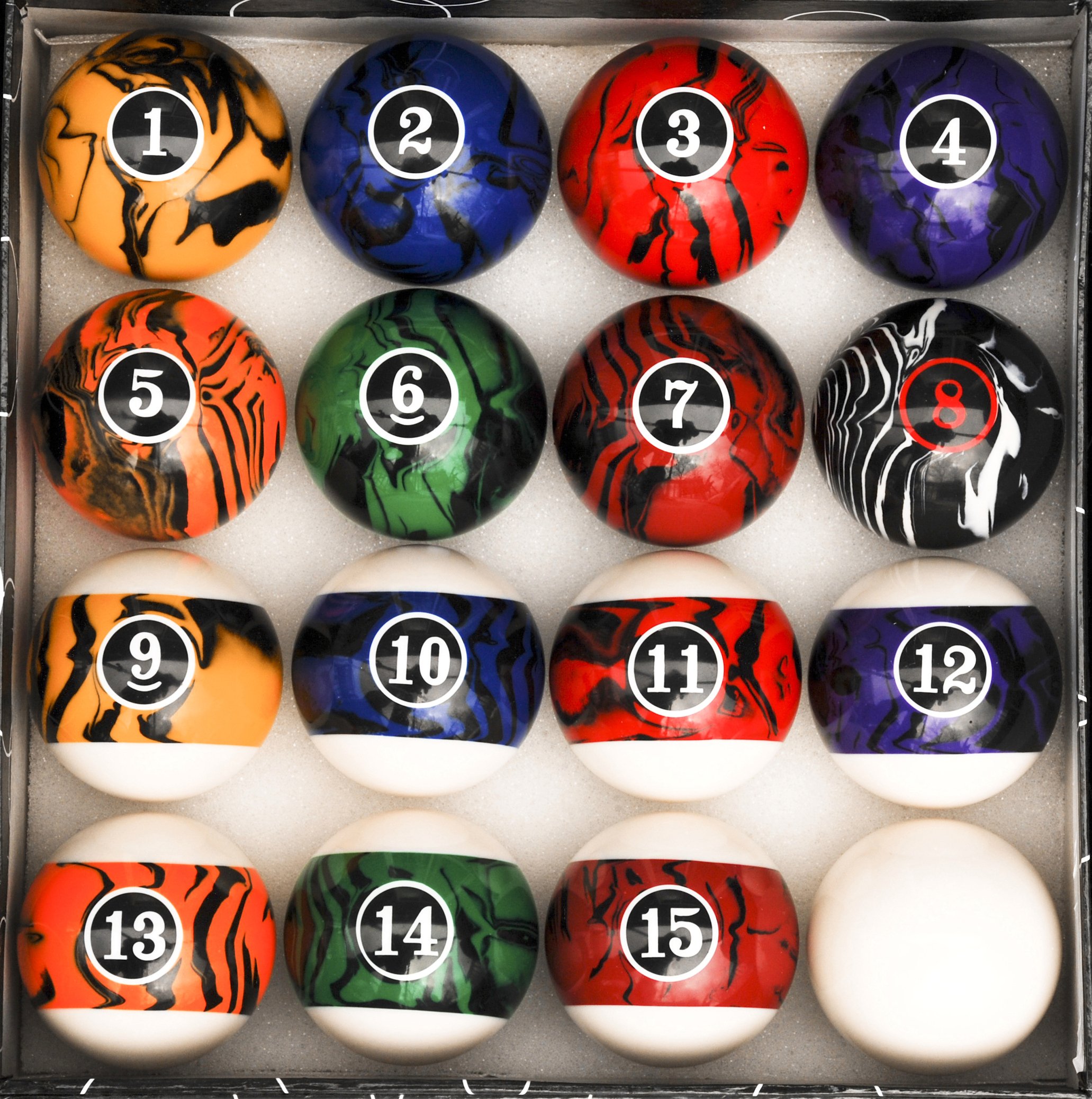 Algopix Similar Product 1 - Iszy Billiards Pool Balls  16 Piece