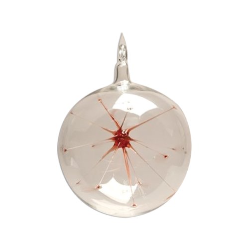 Algopix Similar Product 14 - 35 Dia Clear Orb with Red Web Home