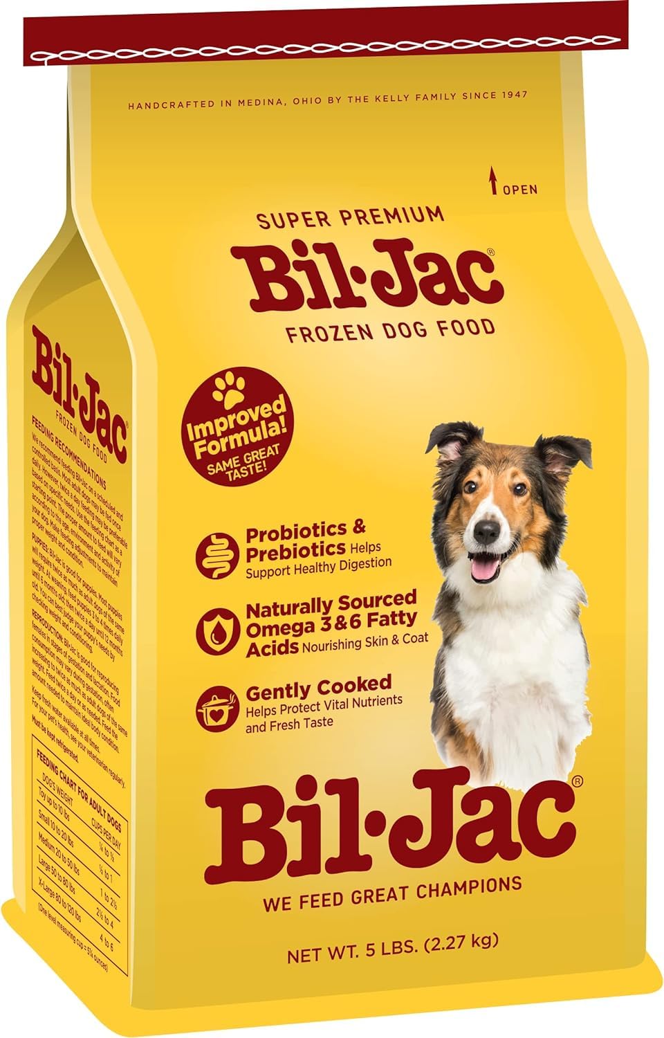 Algopix Similar Product 12 - BilJac Frozen Dog Food  5lb Bag Pack