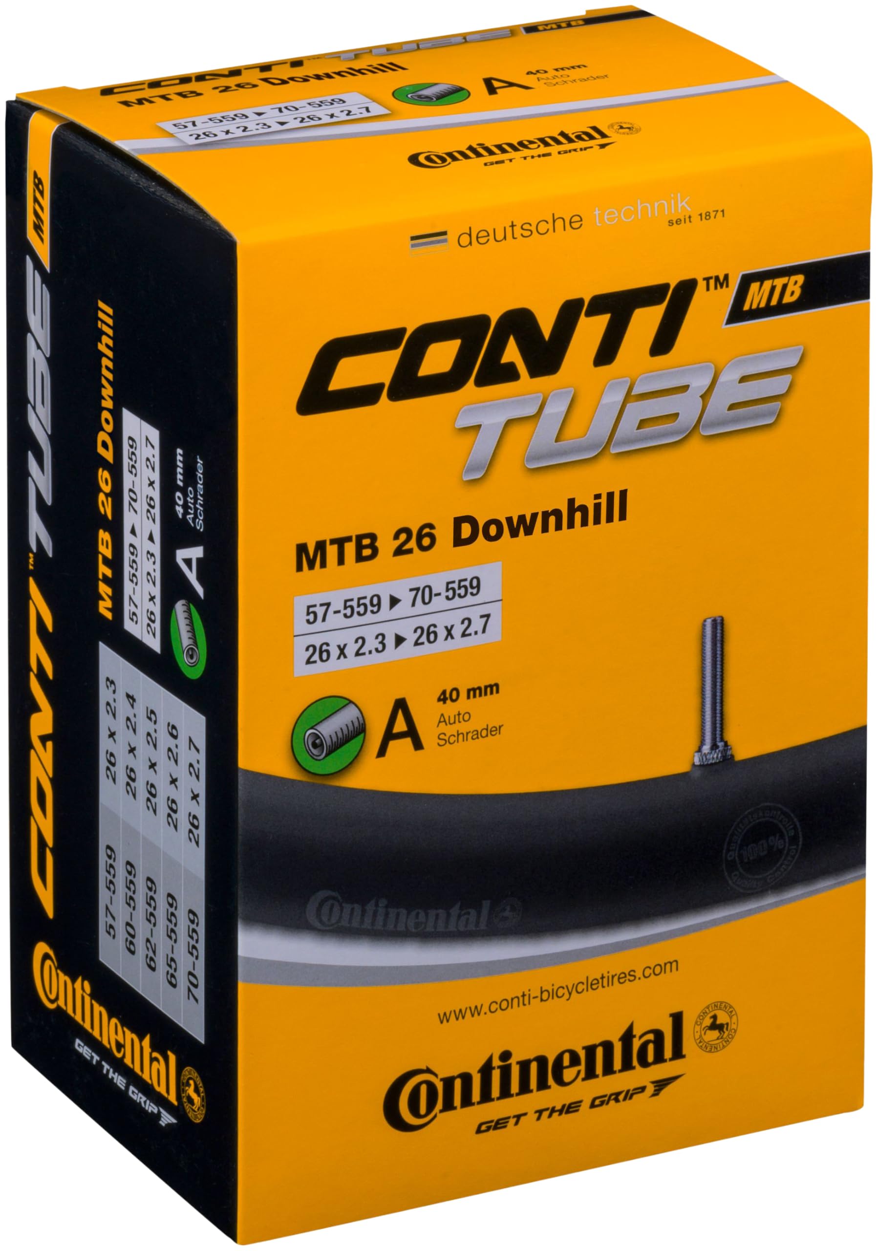 Algopix Similar Product 10 - Continental 26 Downhill Bicycle Tube