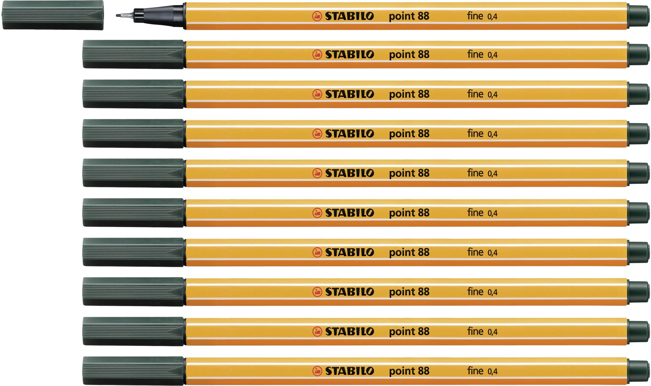 Algopix Similar Product 10 - STABILO Point 88 Fineliner PenOlive