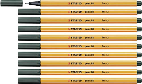Algopix Similar Product 16 - STABILO Point 88 Fineliner PenOlive