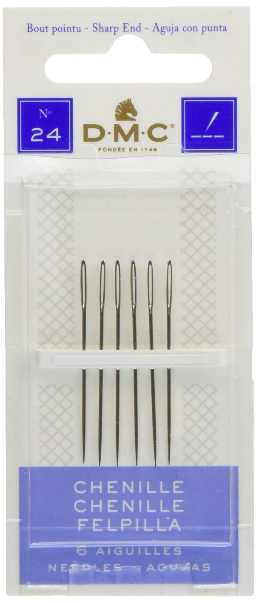 Algopix Similar Product 4 - DMC Chenille Hand Needles, Size 24 6/Pkg