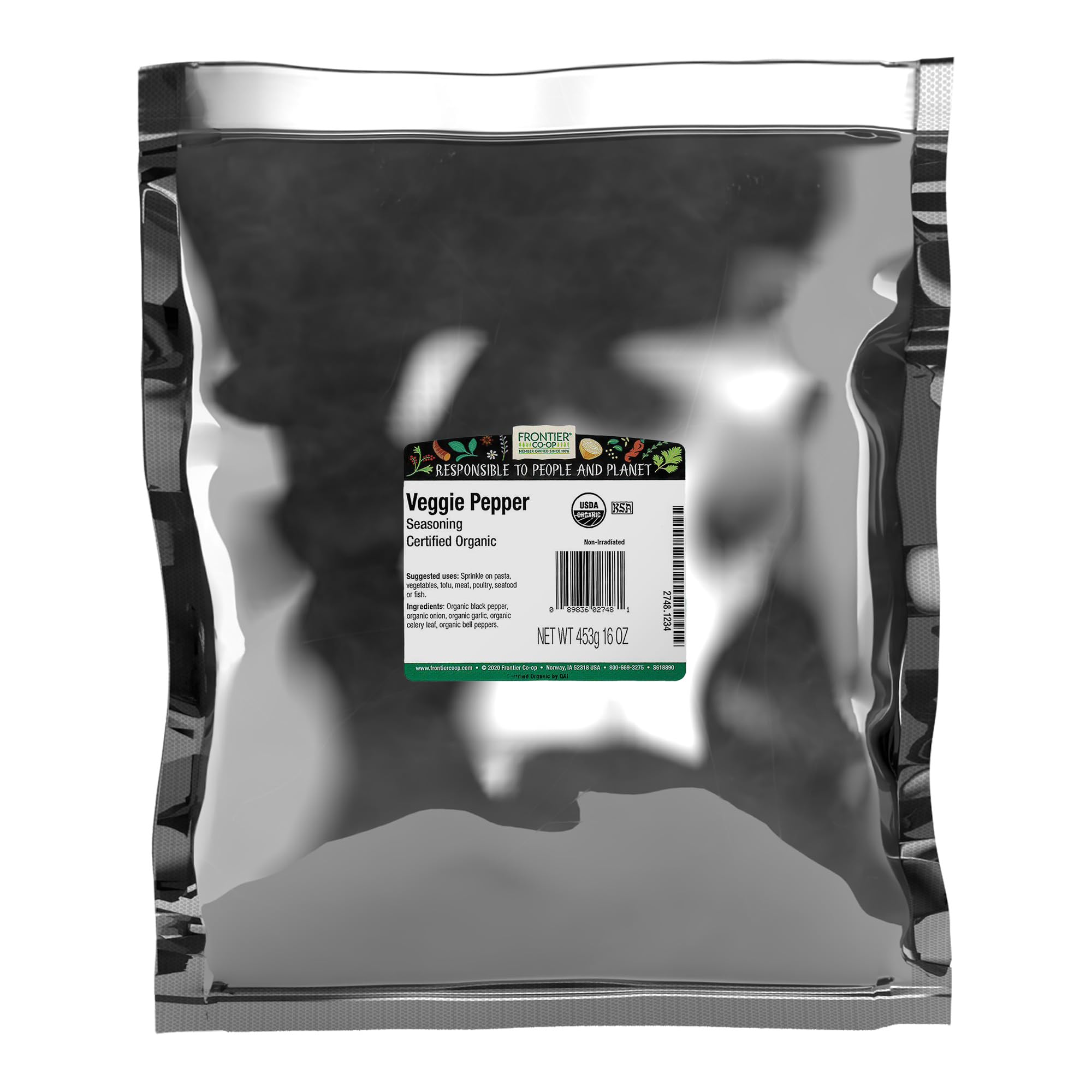 Algopix Similar Product 9 - Frontier Co-op Organic Veggie Pepper 1lb