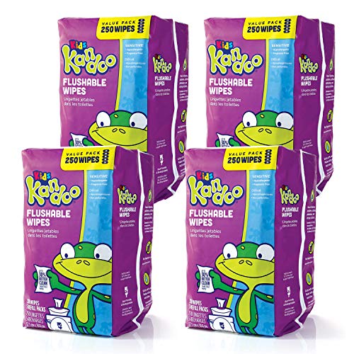 Algopix Similar Product 7 - Flushable Wipes for Baby and Kids by