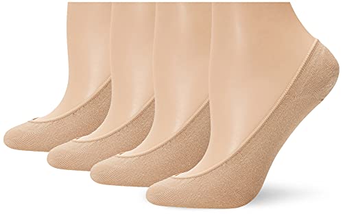 Algopix Similar Product 8 - Hue Womens 4 Pair Hidden Cotton Liner