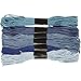 Algopix Similar Product 16 - Embroidery Floss Assortment 1 mm blue