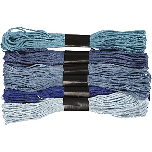 Algopix Similar Product 9 - Embroidery Floss Assortment 1 mm blue