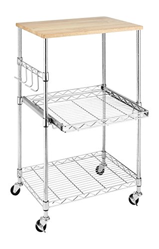 Algopix Similar Product 10 - Whitmor Supreme Microwave Cart with