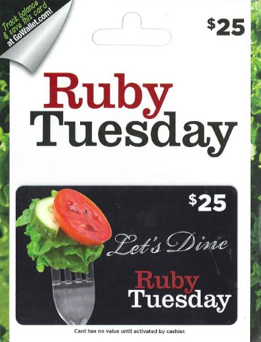 Algopix Similar Product 7 - Ruby Tuesday Gift Card $25