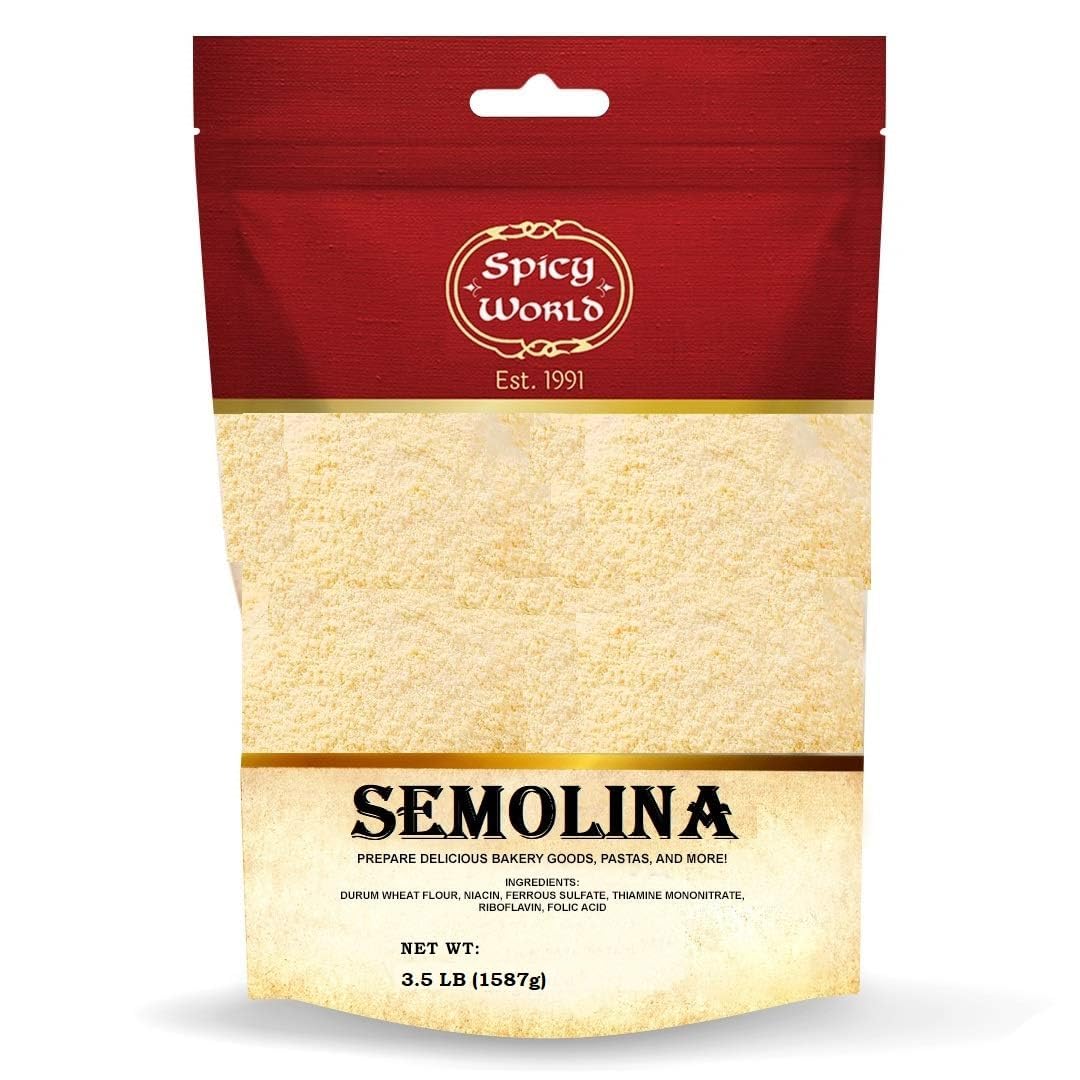 Algopix Similar Product 4 - Spicy World Semolina Flour 35 LB  USA
