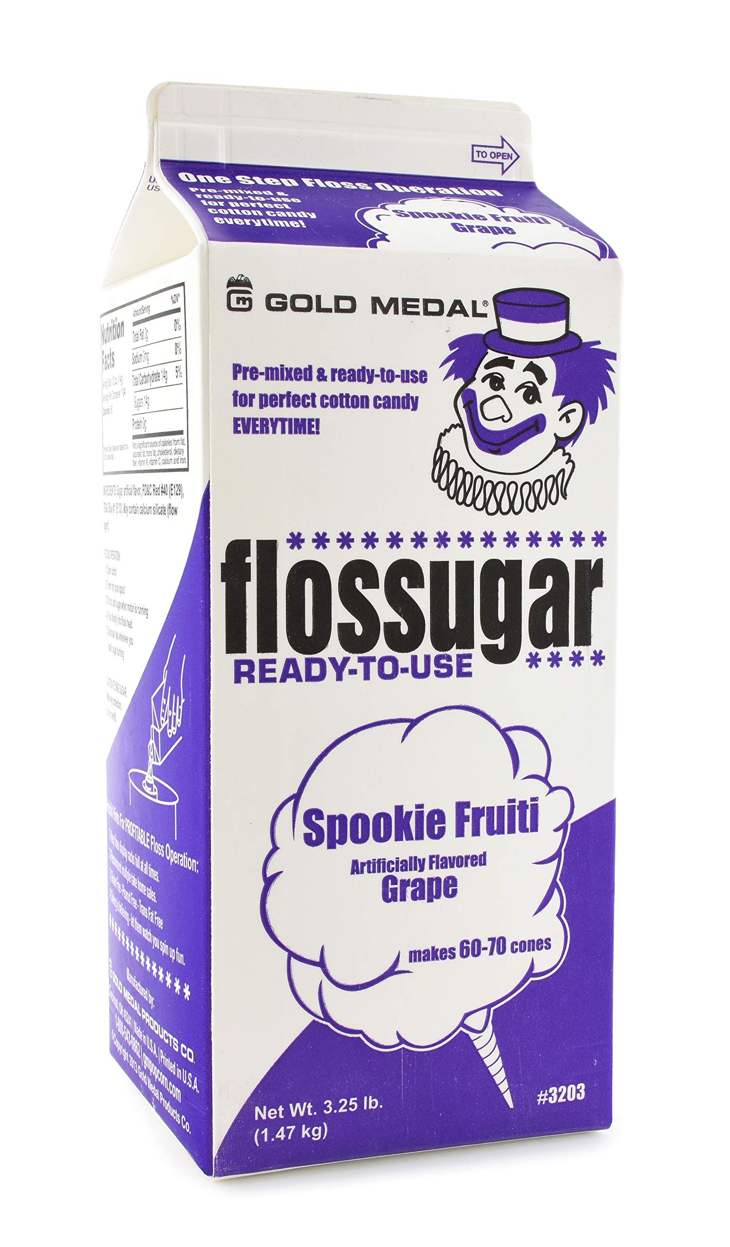 Algopix Similar Product 19 - Flossugar Flavor: Grape 3.25 lb