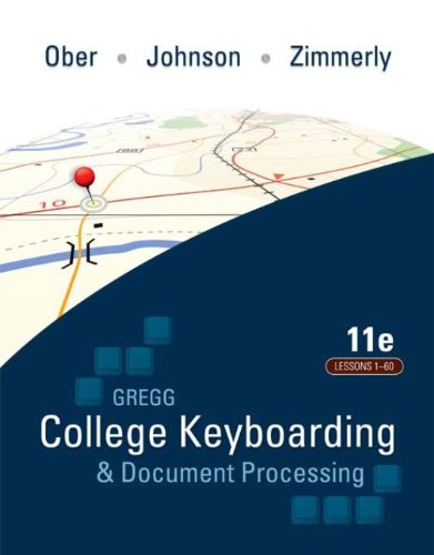 Algopix Similar Product 2 - Gregg College Keyboarding  Document
