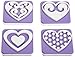 Algopix Similar Product 8 - Wilton 4-Piece Hearts Stamp Set