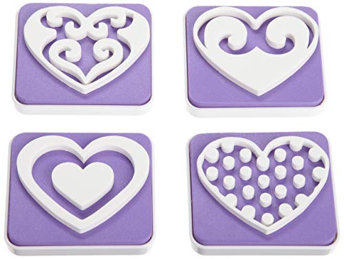 Algopix Similar Product 5 - Wilton 4-Piece Hearts Stamp Set