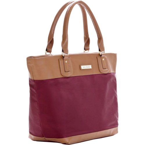 Algopix Similar Product 10 - Perry Mackin Alexis Diaper Tote, Wine