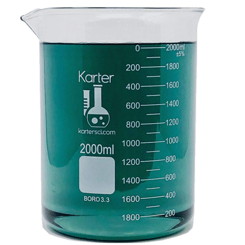 Algopix Similar Product 6 - 2000ml Beaker Low Form Griffin