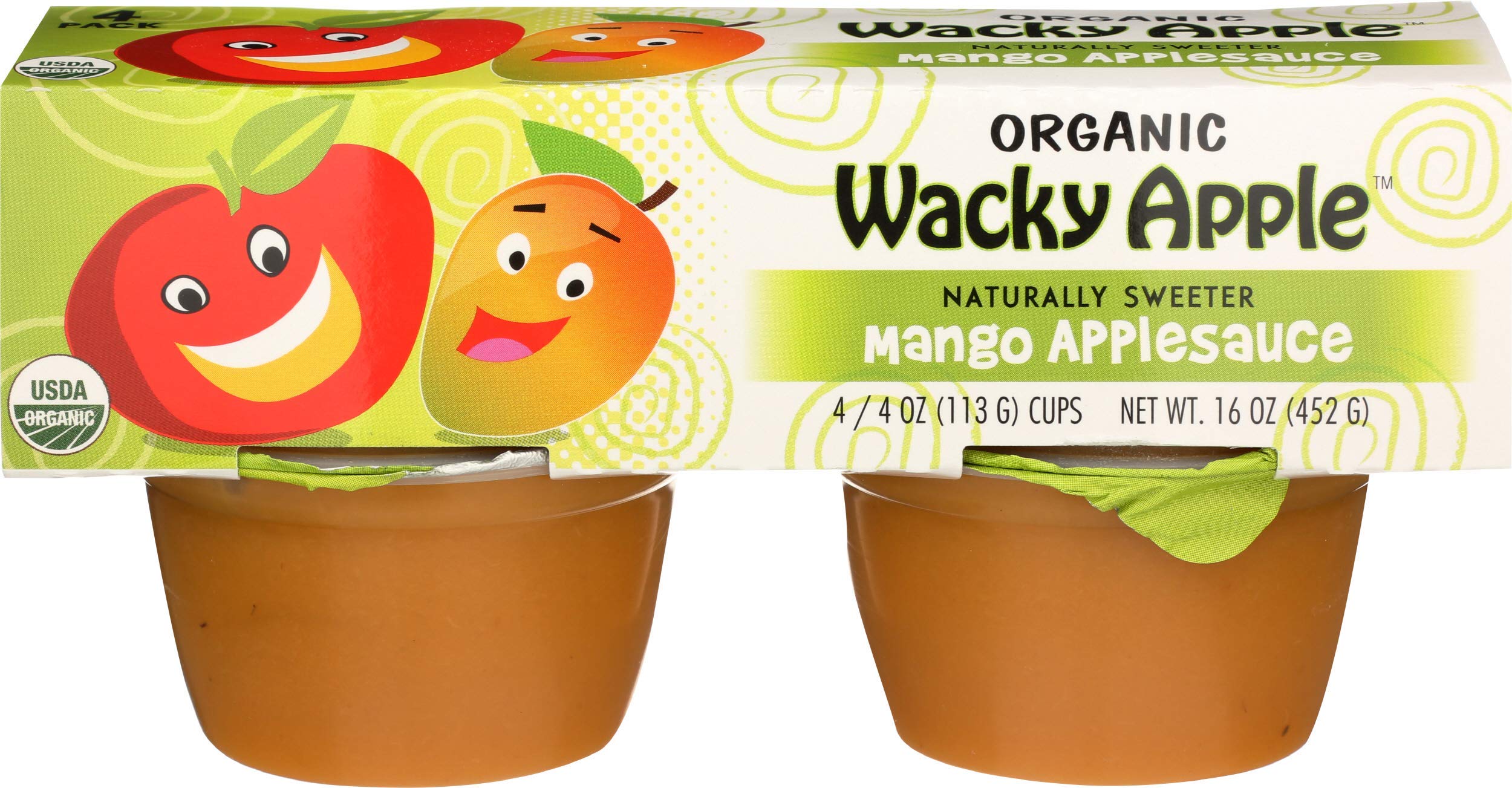 Algopix Similar Product 15 - WACKY APPLE Organic Applesauce Mango