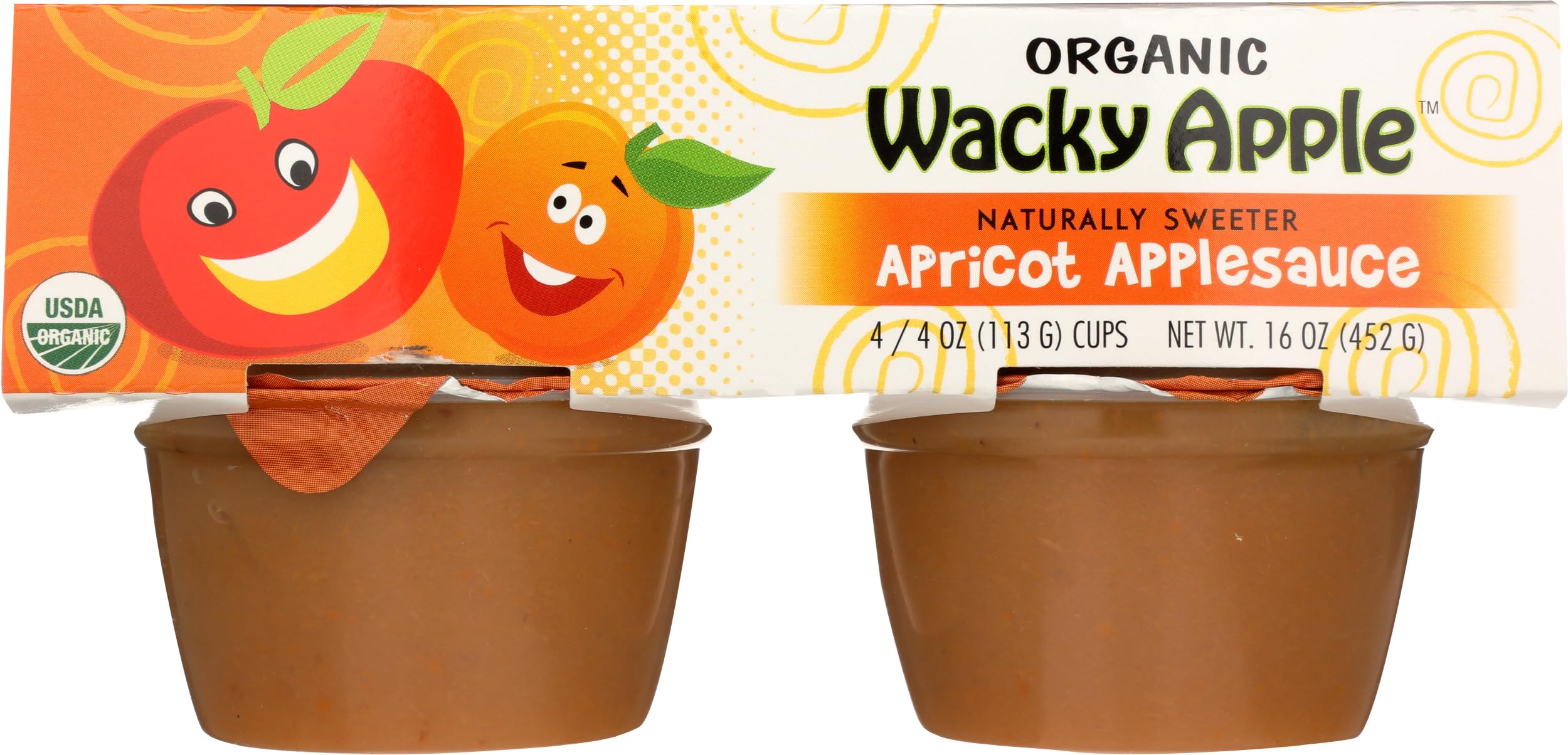 Algopix Similar Product 20 - WACKY APPLE Organic Applesauce Apricot