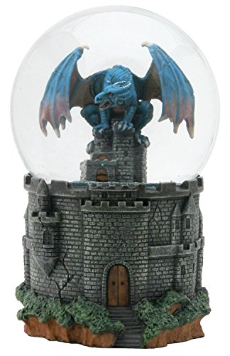 Algopix Similar Product 14 - Dragon Castle Water Glitter Snow Globe
