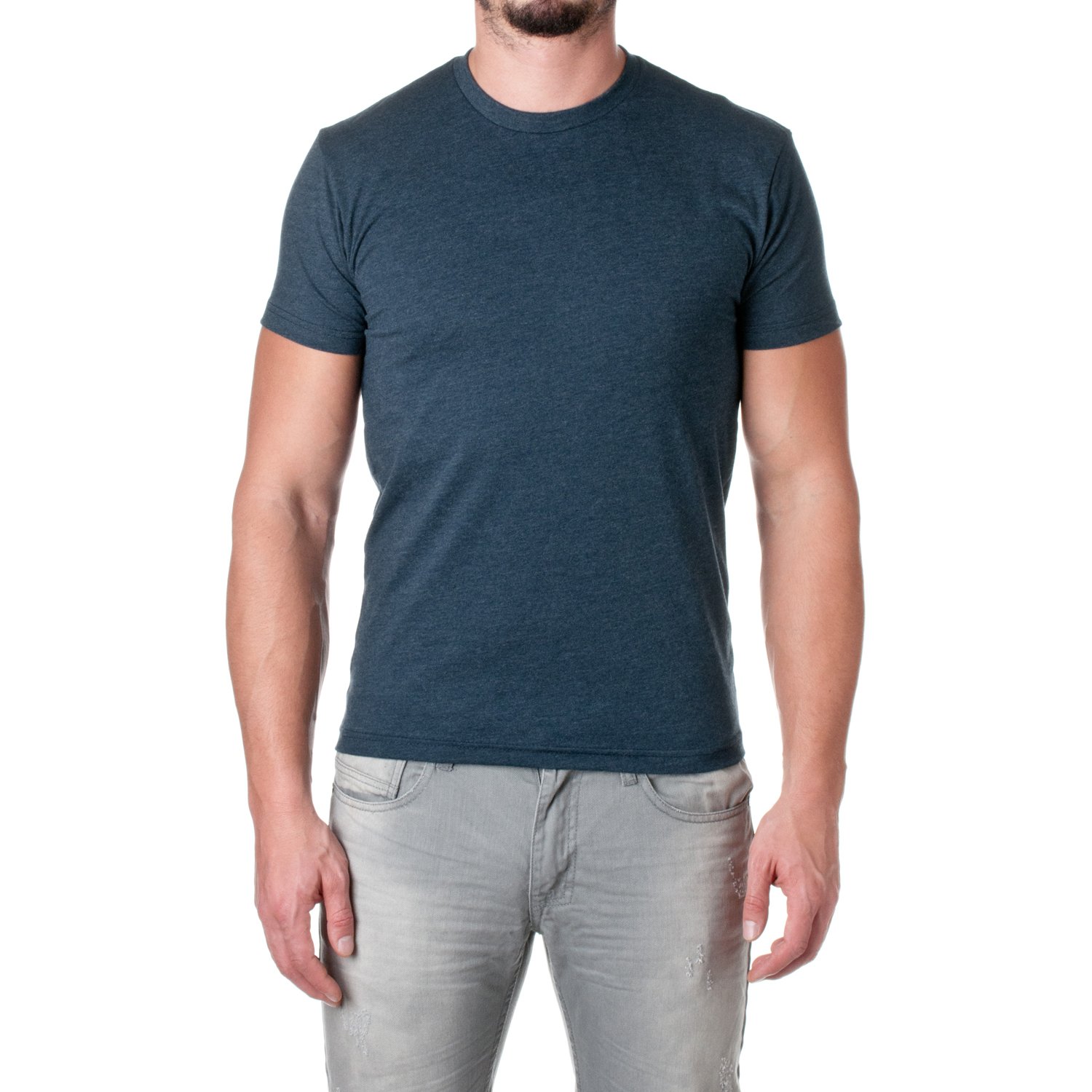 Algopix Similar Product 11 - Next Level Mens Premium Fitted CVC Crew
