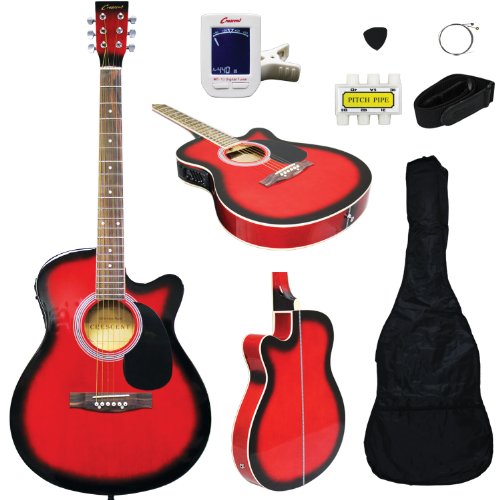 Algopix Similar Product 8 - 41 Acoustic Electric Cutaway Guitar
